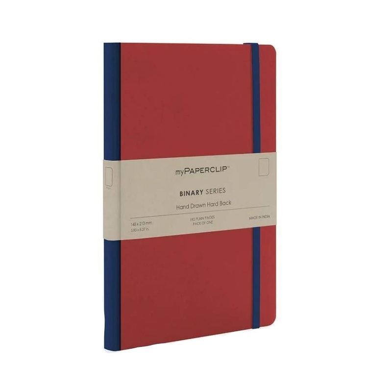 myPAPERCLIP, Notebook - BINARY Series 192 Pages RED.