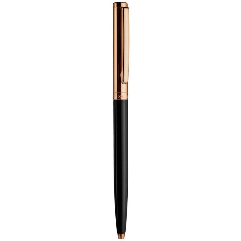 OTTO HUTT, Ballpoint Pen - DESIGN 01 Black Rose Gold.