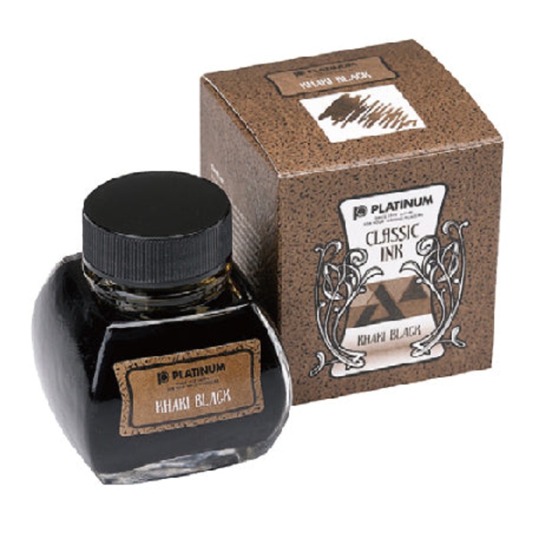 PLATINUM, Classic Ink Bottle - KHAKI BLACK.