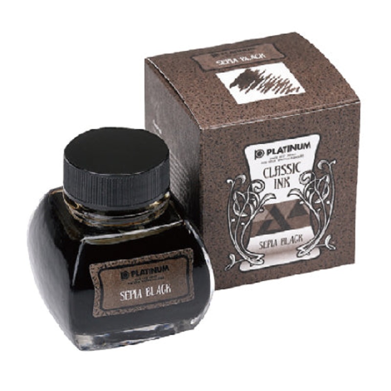 PLATINUM, Classic Ink Bottle - SEPIA BLACK.