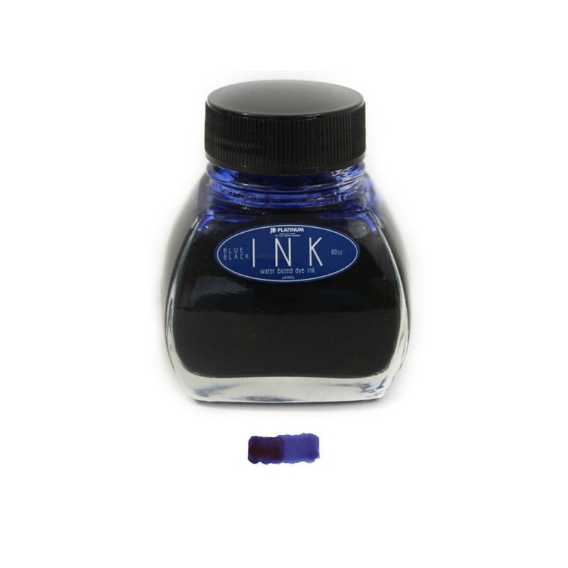 PLATINUM, Dye Ink Bottle - BLUE BLACK.
