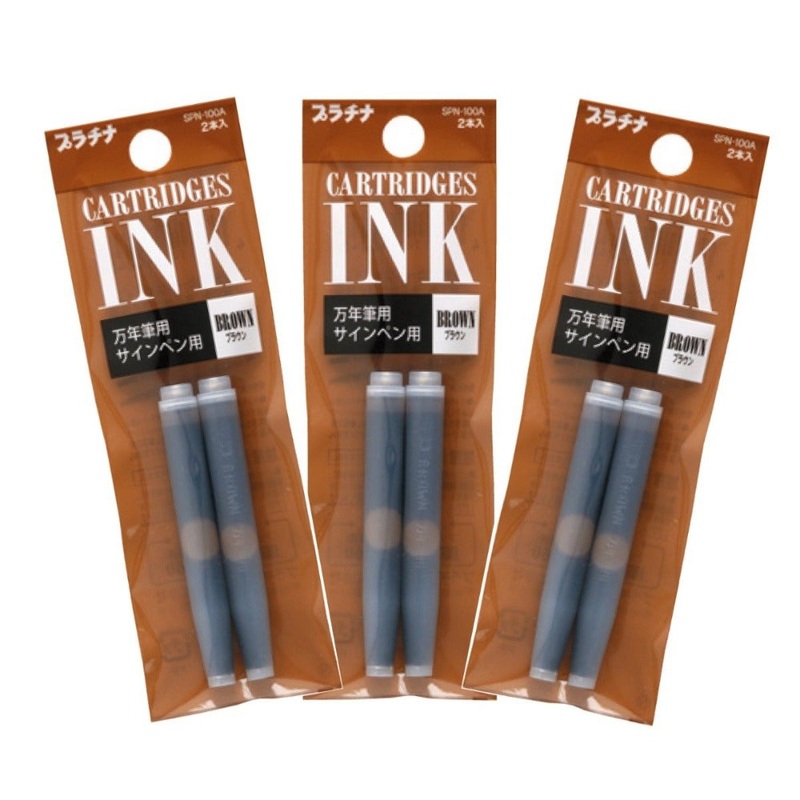 PLATINUM, Dye Ink Cartridge - BROWN.