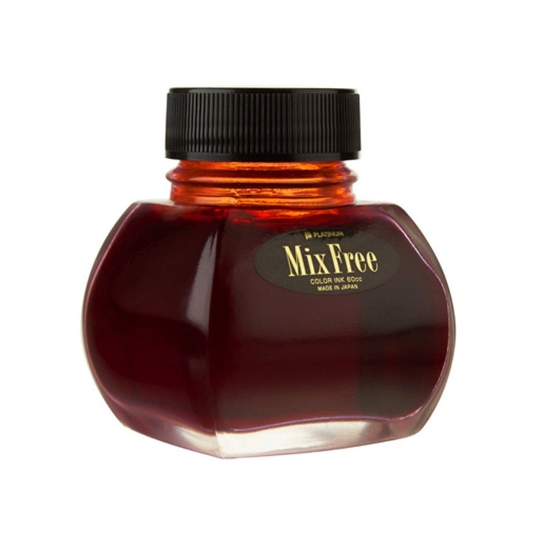 PLATINUM, Mixable Ink Bottle - FLAME RED 60ml.