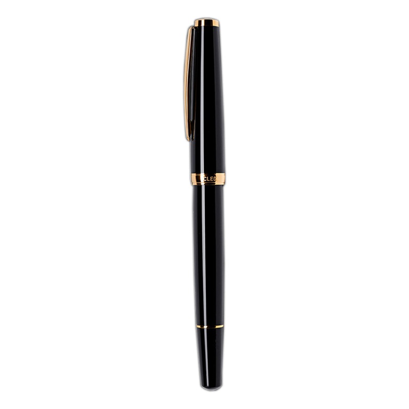 CLEOSKRIBENT, Fountain Pen - CLASSIC 14kt GOLD BLACK.