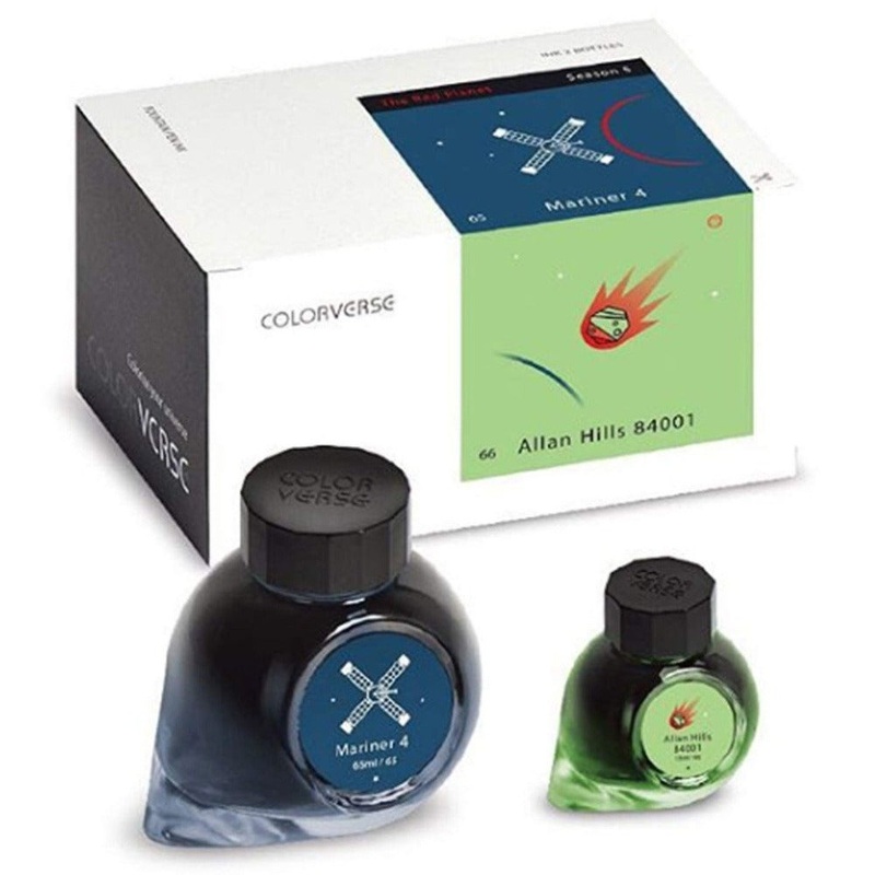 COLORVERSE, Ink 2 Bottles - THE RED PLANET Season 5 MARINER 4 & ALLAN HILLS 84001 (65ml+15ml).
