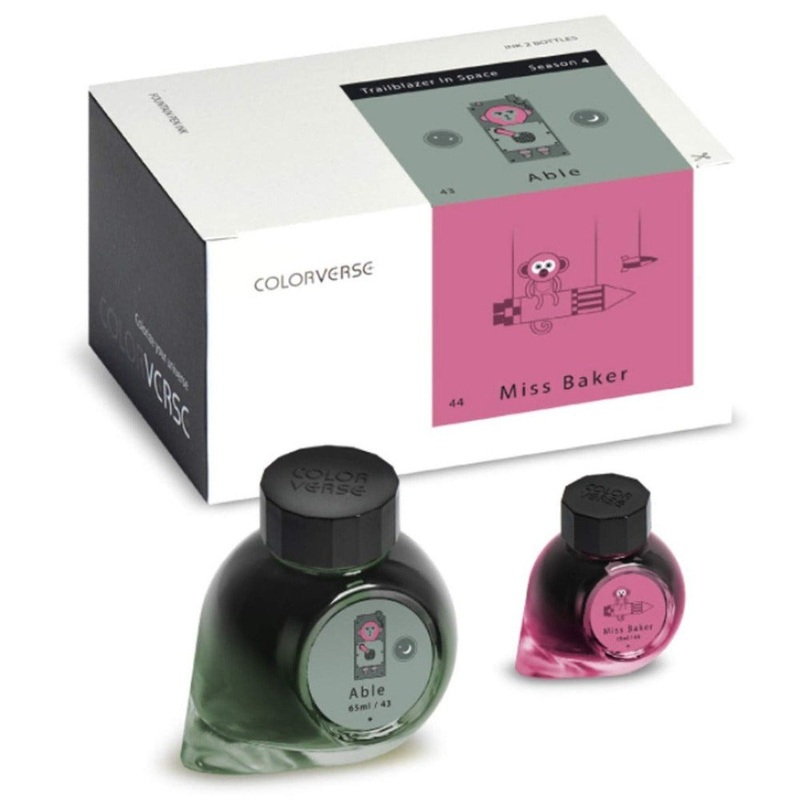 COLORVERSE, Ink 2 Bottles - TRAILBLAZER IN SPACE Season 4 ABLE & MISS BAKER (65ml+15ml).