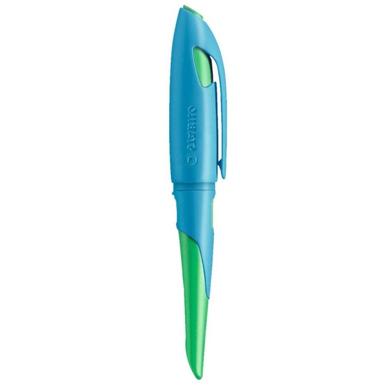 STABILO, Fountain Pen - EASY BIRDY Sky Blue/Grass Green.