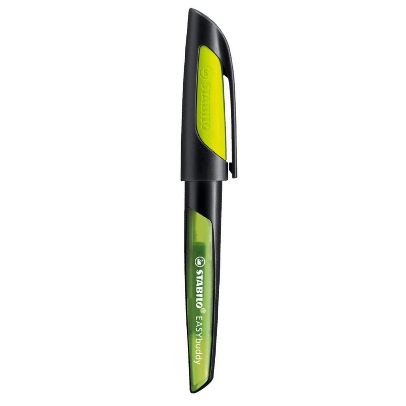STABILO, Fountain Pen - EASY BUDDY Schwarz/Limette.