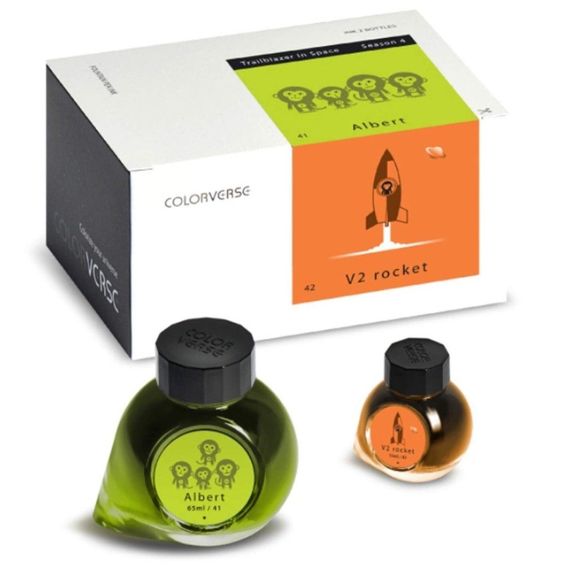 COLORVERSE, Ink 2 Bottles - TRAILBLAZER IN SPACE Season 4 ALBERT & V2 ROCKET (65ml+15ml).