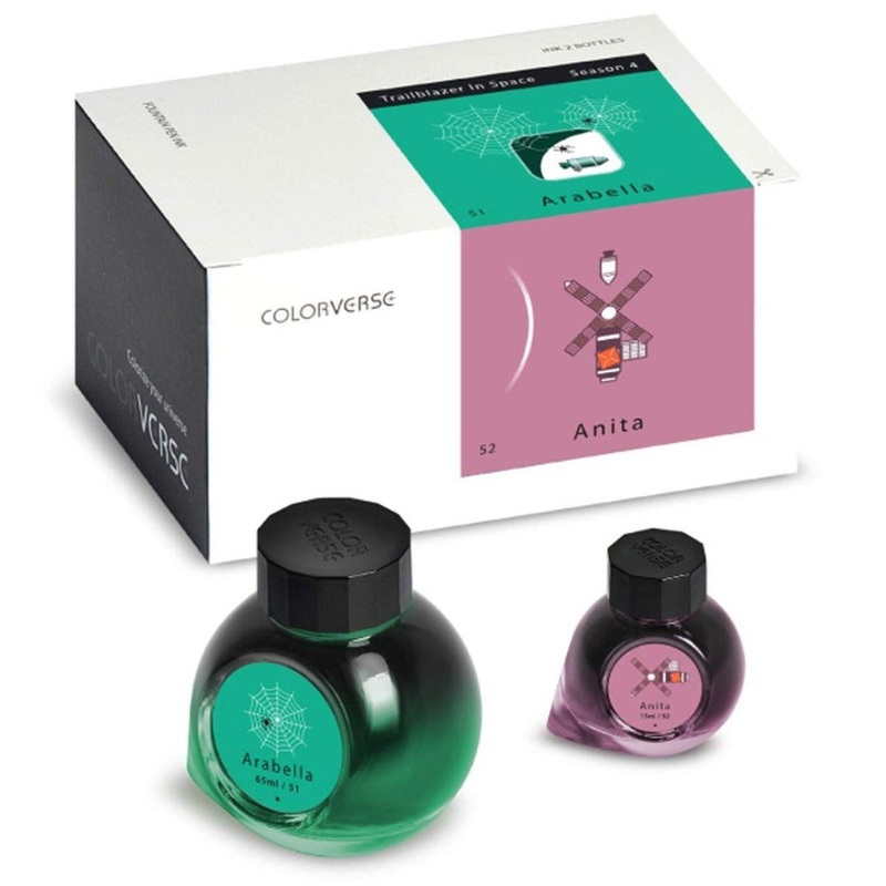 COLORVERSE, Ink 2 Bottles - TRAILBLAZER IN SPACE Season 4 ARABELLA & ANITA (65ml+15ml).