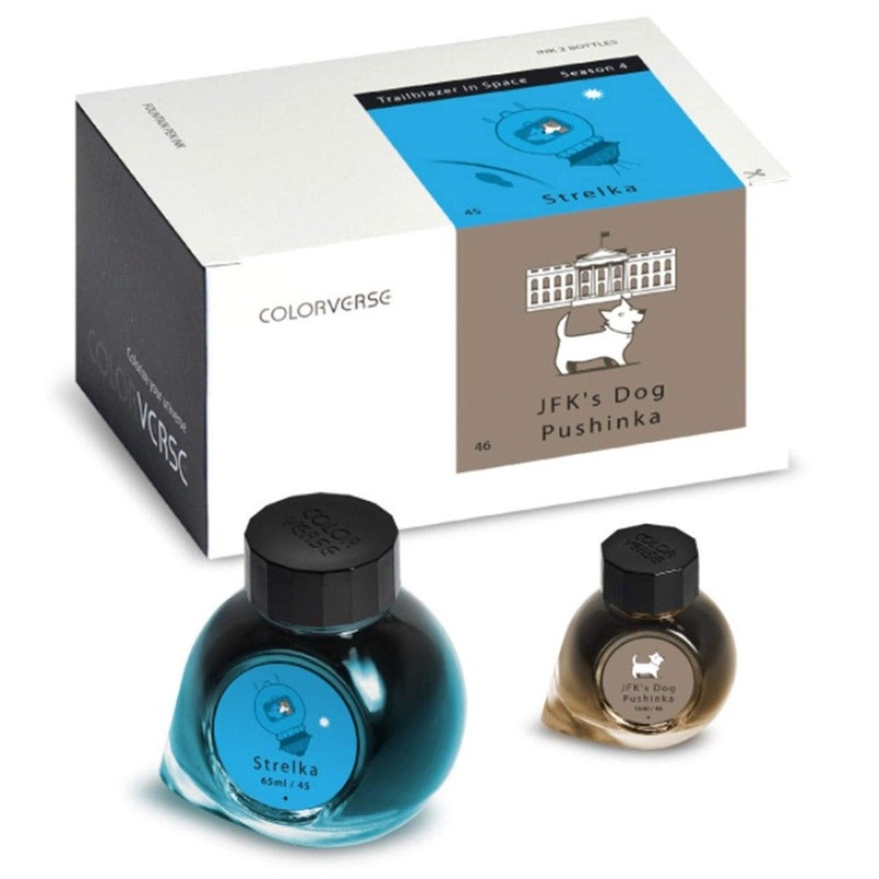 COLORVERSE, Ink 2 Bottles - TRAILBLAZER IN SPACE Season 4 STRELKA & JFK'S DOG PUSHINKA (65ml+15ml).