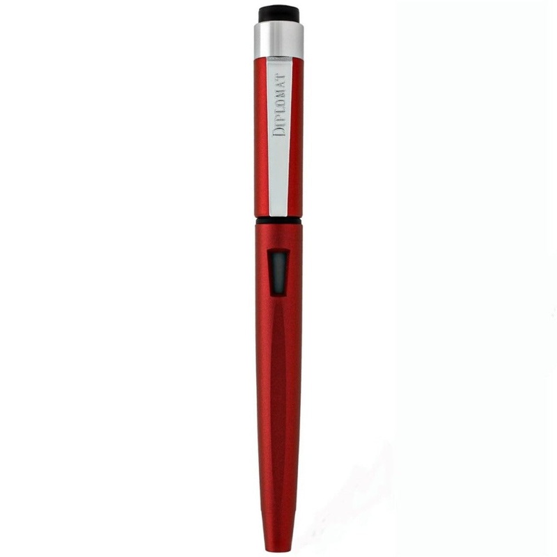 DIPLOMAT, Fountain Pen - MAGNUM SOFT TOUCH RED.