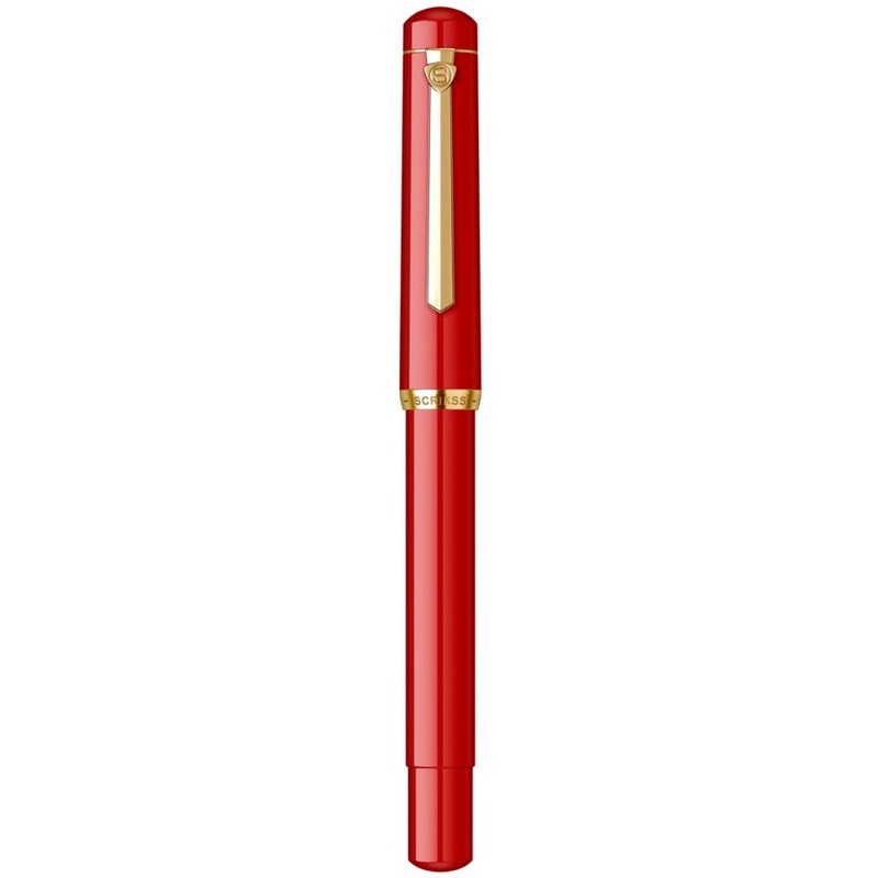 SCRIKSS, Fountain Pen - 419 Piston Filler RED GT.