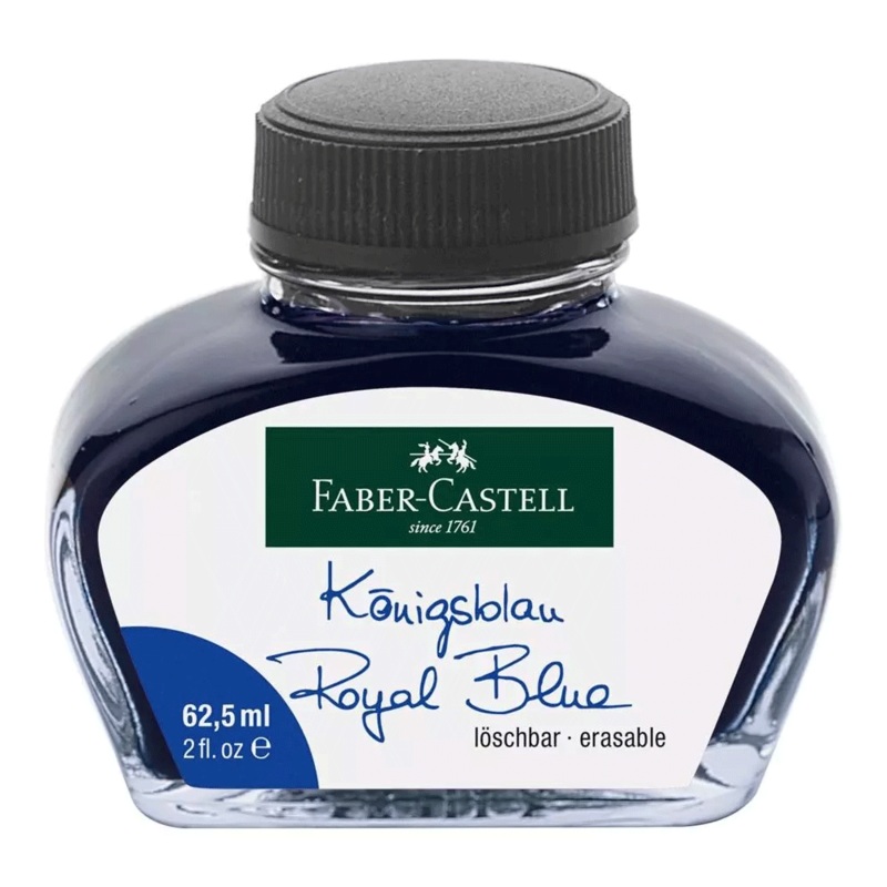 FABER CASTELL, Ink Bottle - ROYAL BLUE (62.5mL).